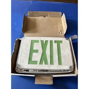 Lithonia Lighting WLTE W 1 G EL WLTE Series Wet Location Exit Sign New Open Box